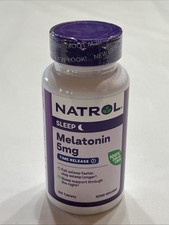 Natrol Melatonin Time Release 5 mg 100 Tablets Sleep Exp September 30 2026