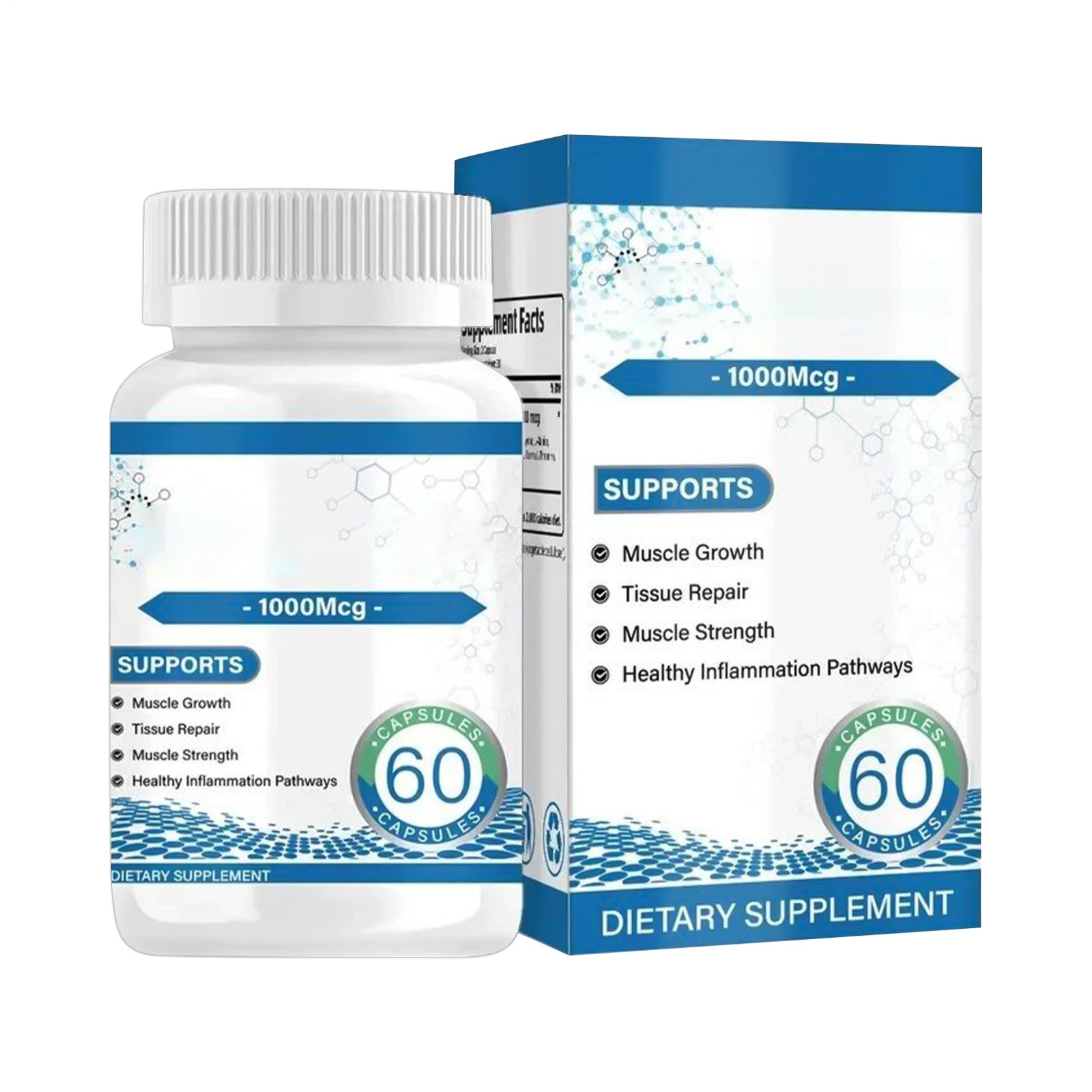 BCP-157Collagen Peptides 1000 Mcg 60 Count Sports Fitness Muscle Recovery Supply