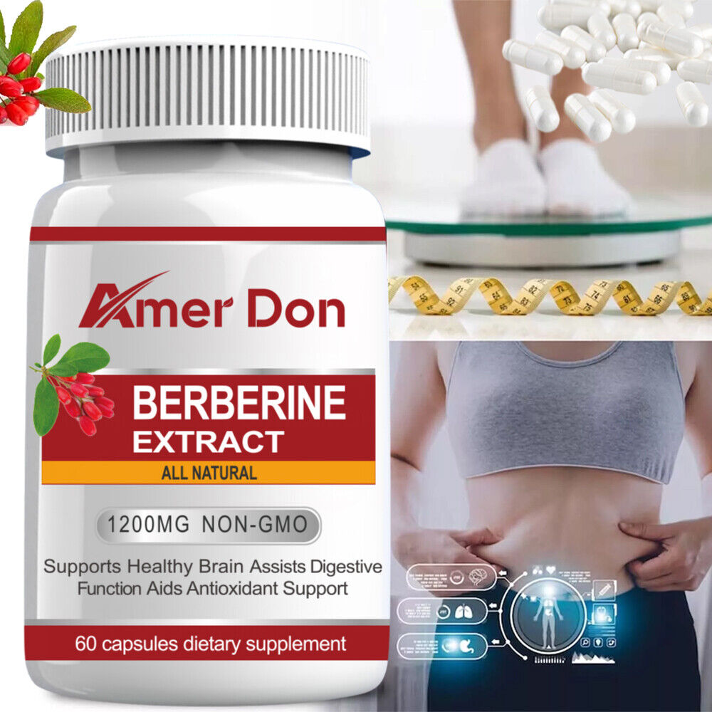 Premium Berberine 1200mg High Potency Anti-inflammatory,Blood Sugar Support 60ct