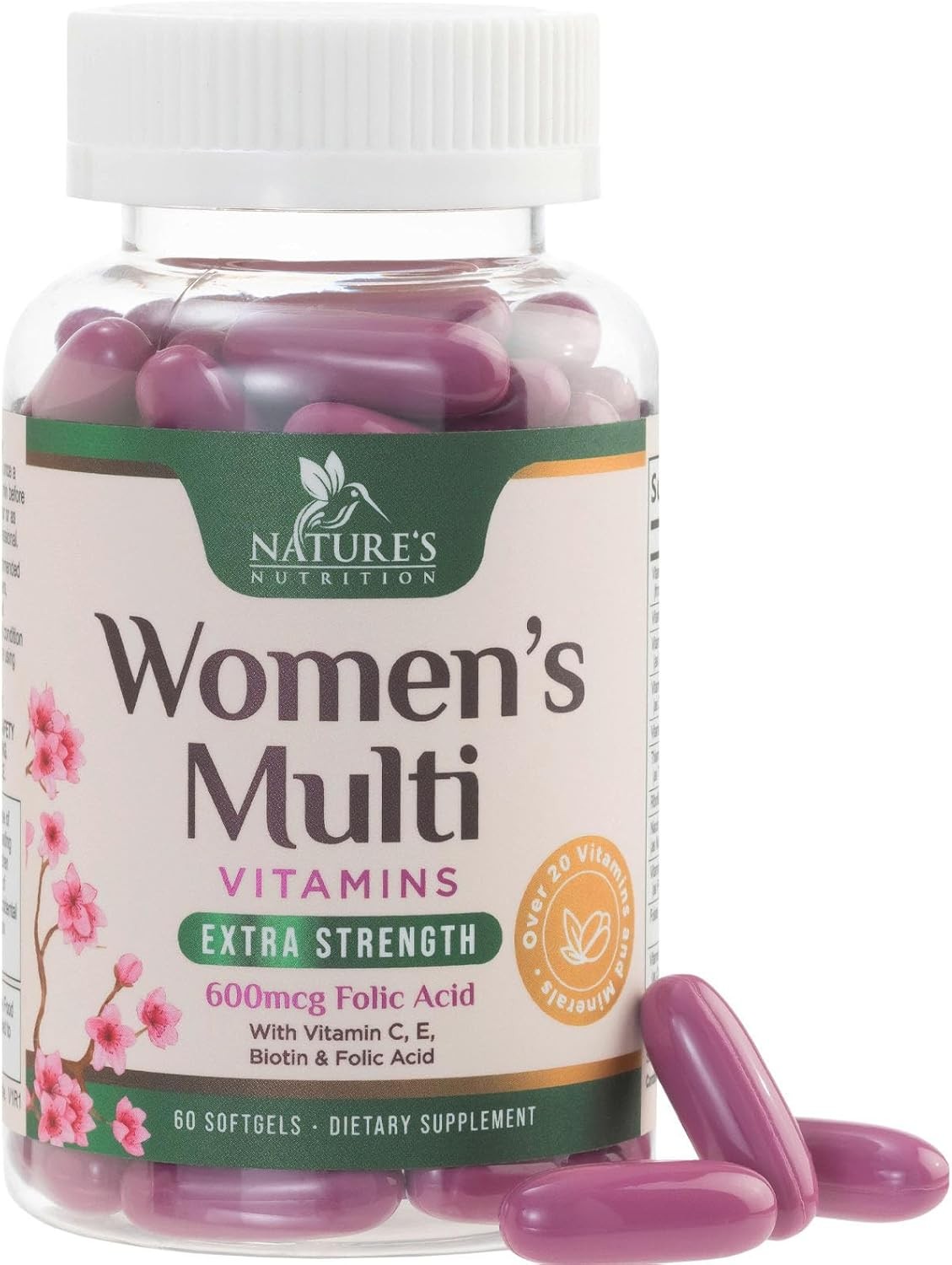 Multivitamin for Women with Iron, Calcium, Zinc, Vitamin A, C, D, E, & B…