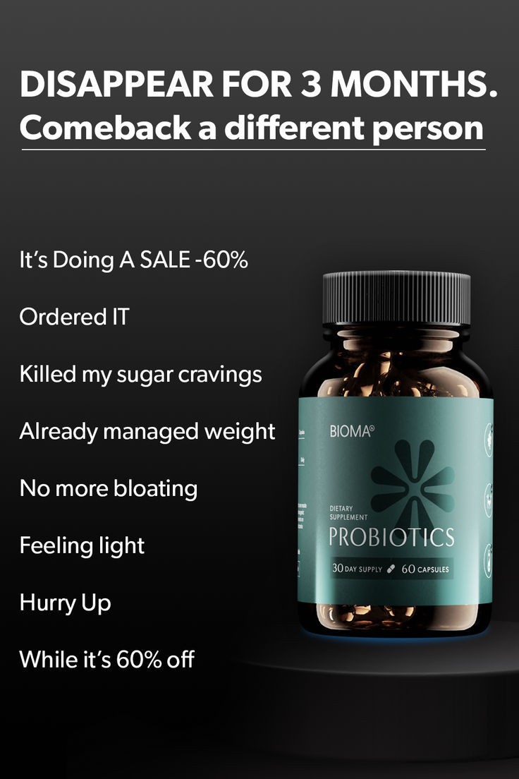 3 Pack BIOMA Probiotics Digestive Health Gut Support for Men & Women 60 Capsules