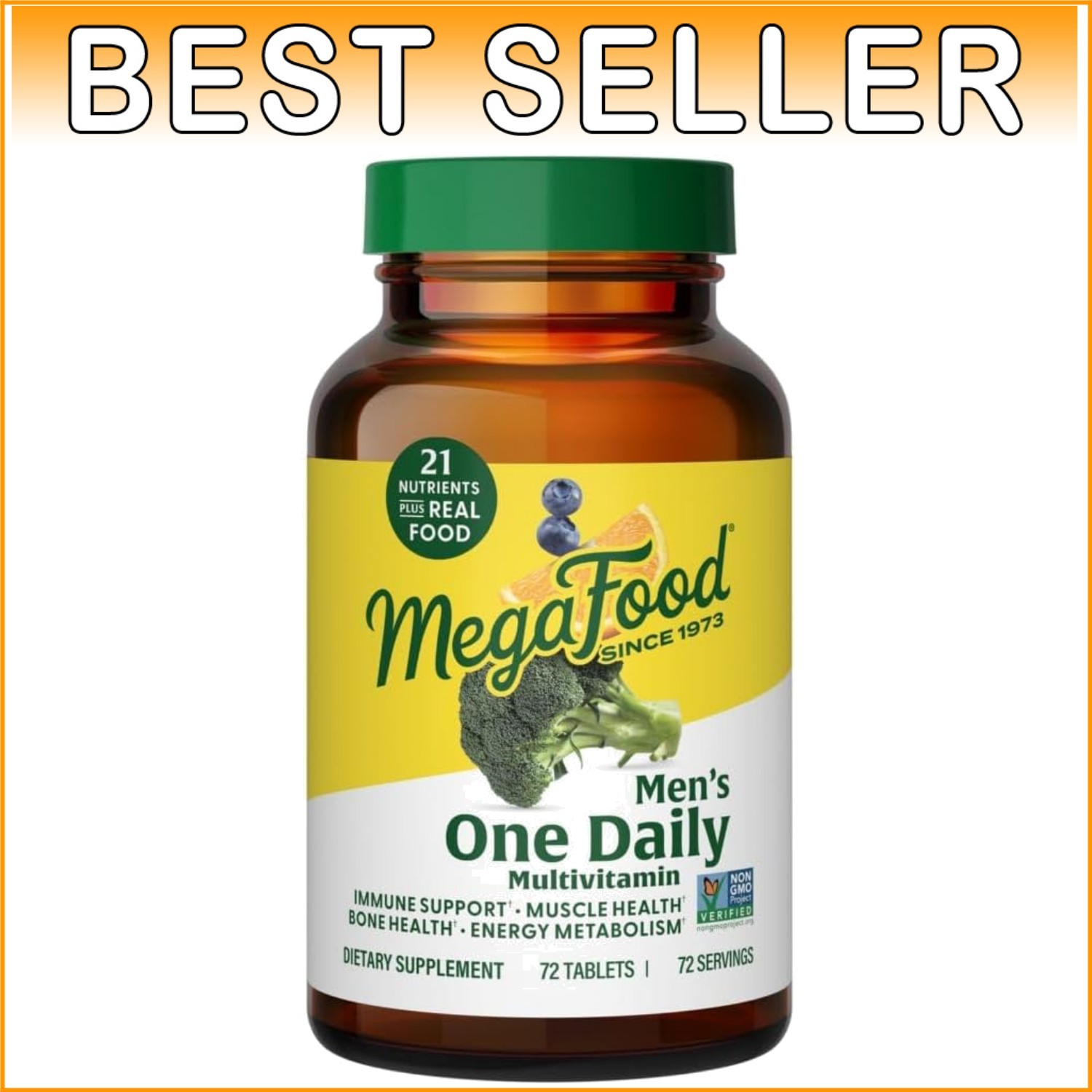 Comprehensive 72-Count Men’s One Daily Vitamins for Optimal Wellness