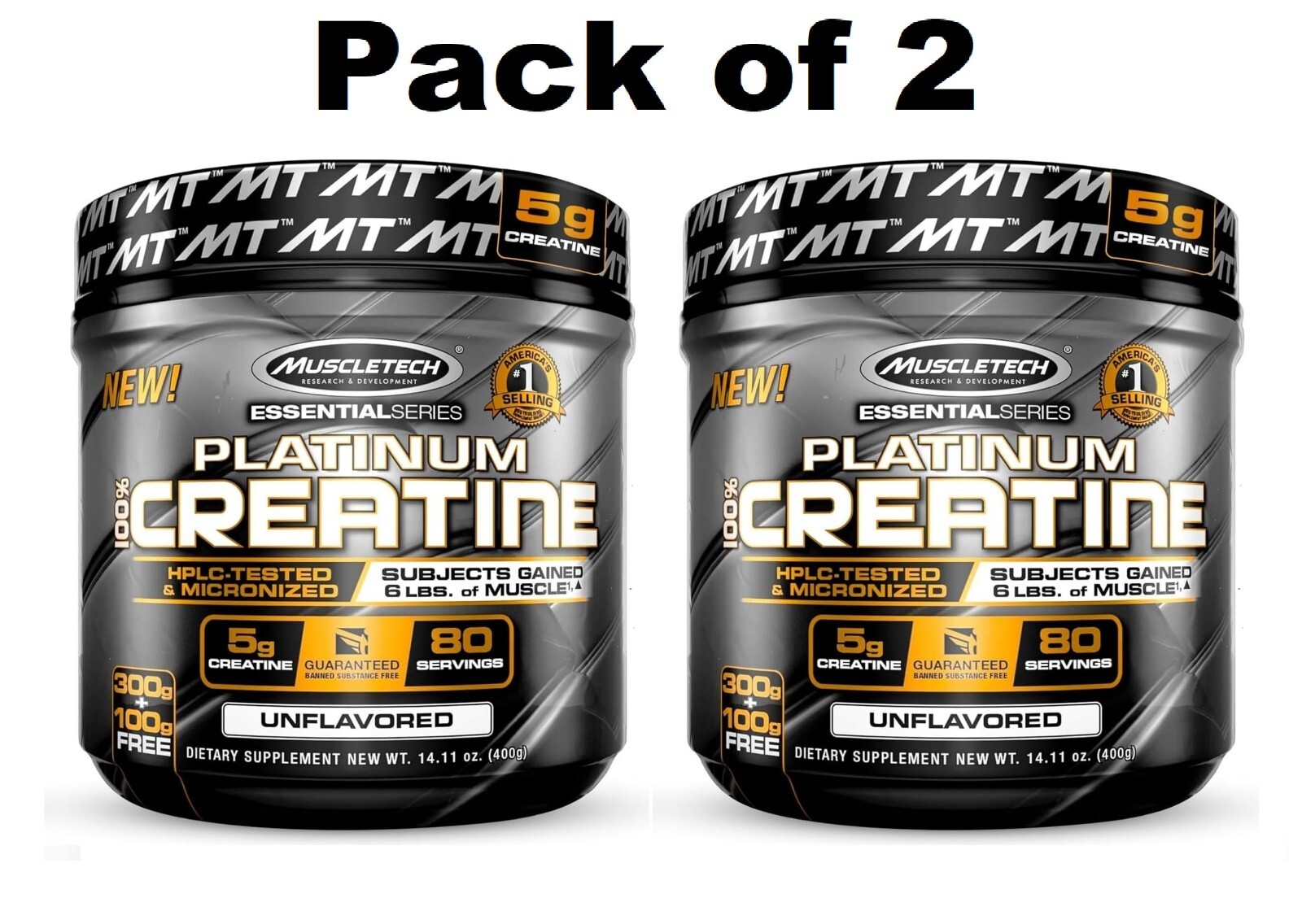 Creatine Monohydrate Powder MuscleTech Platinum Pure Micronized Muscle Recove…