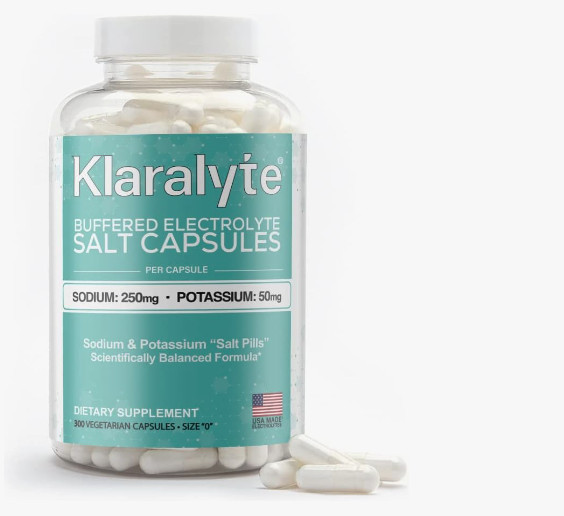 Buffered Electrolyte Salt Capsules, 300 Capsules Value Size, Sodium & Potassium