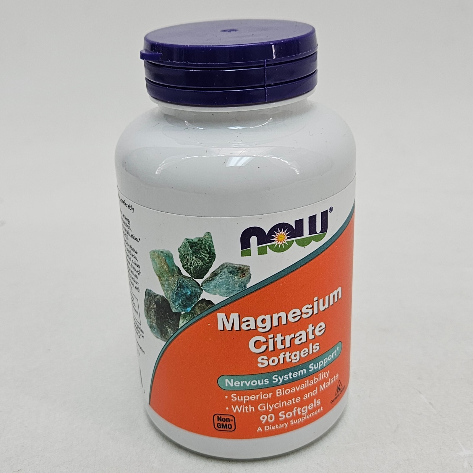 NOW Foods Magnesium Citrate, 400 mg, 90 Softgels 02/28 Glycinate/Malate 133mg/ea