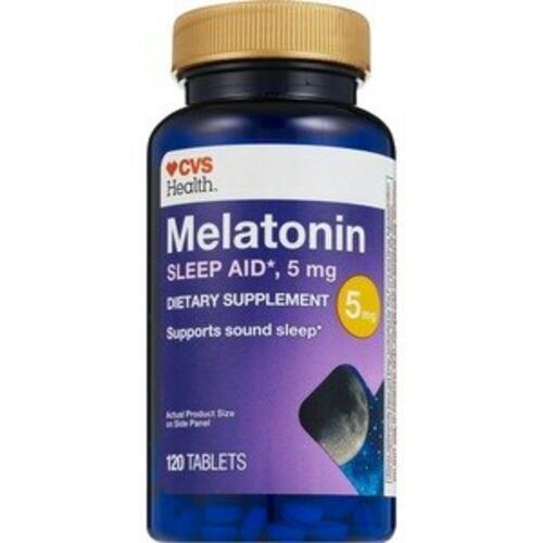 Melatonin 5mg 120 Tablets  – New expires 01/26 CVS brand