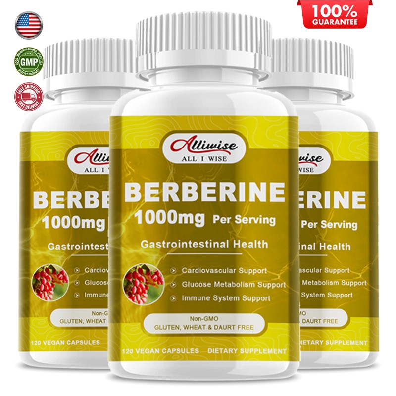 Premium Berberine HCL 1000mg Supplement – Berberine HCI Capsules High Absorption