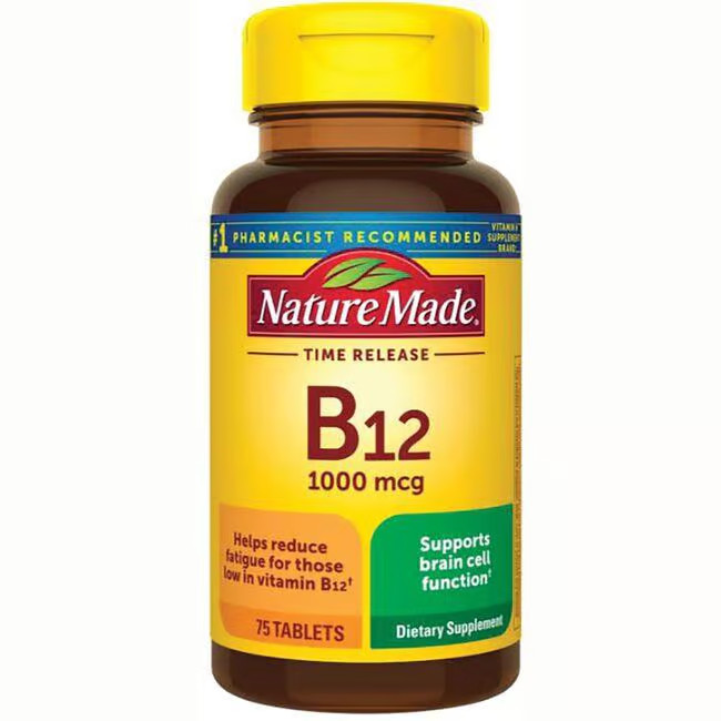 Nature Made Time Release B12 1,000 mcg 75 Tabs