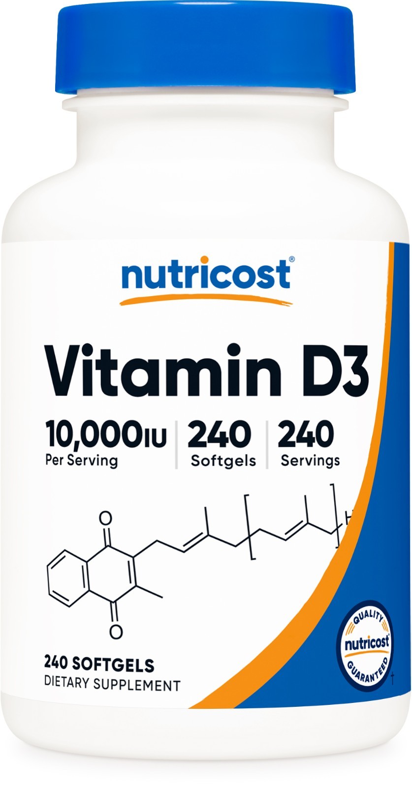 Nutricost Vitamin D3 10,000iu – 240 SFG