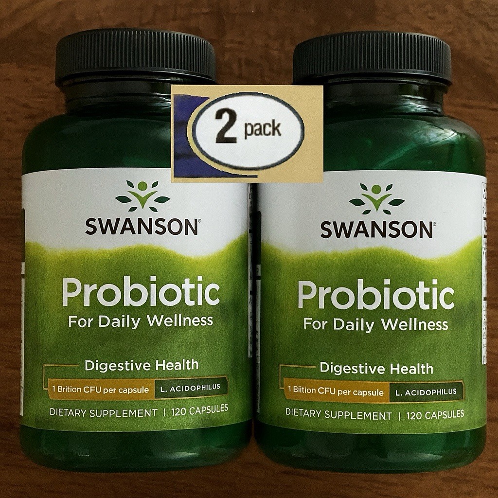 2 Pack PROBIOTIC 1 Billion Cfu 240 Caps (2×120) Digestive Health Bowel Exp. 2026