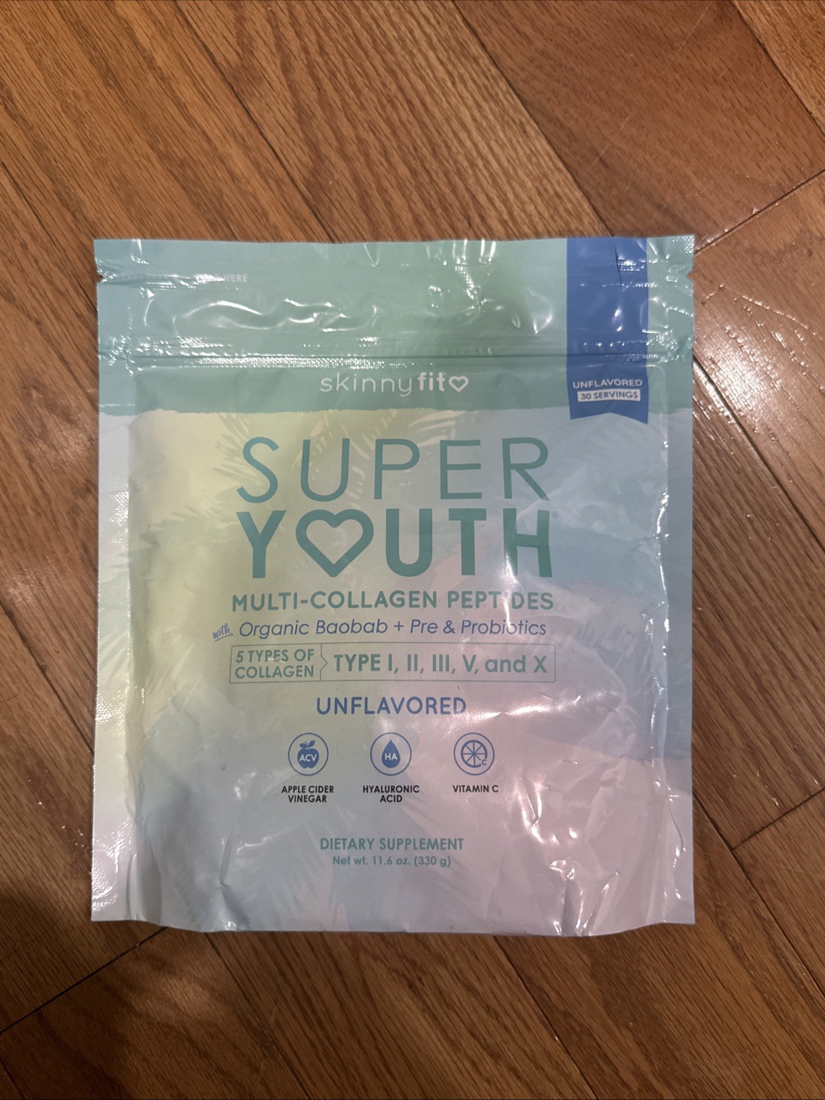 Super Youth Multi-Collagen Peptides + Organic Baobab and Probiotics