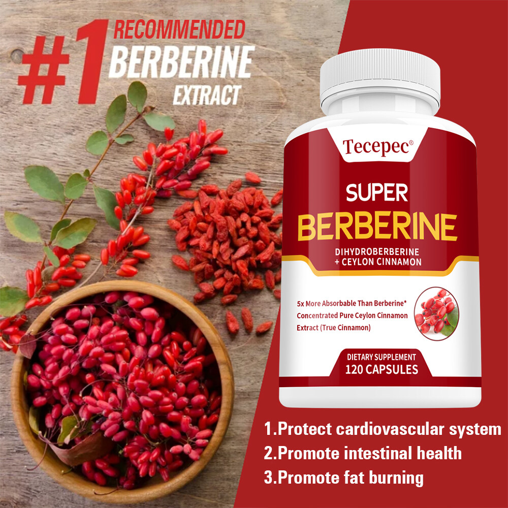 Super Berberine Ceylon Cinnamon Dihydroberberine, 4250 Mg 30/60/120Capsules