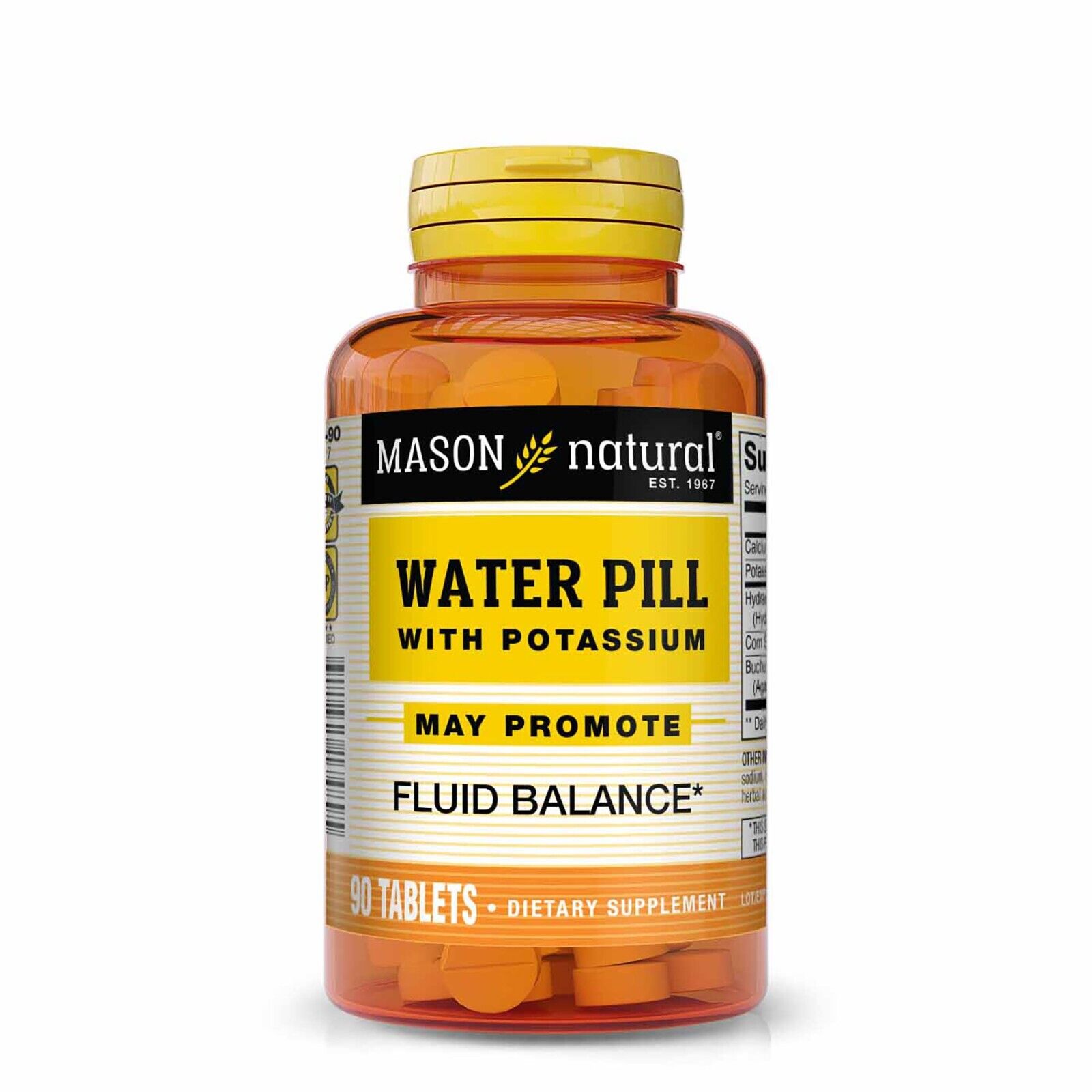 Mason Natural Water Pill with Potassium and Calcium – 90 Tablets