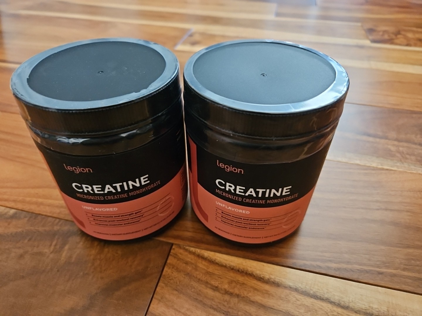 2 Pack LEGION Micronized Creatine Monohydrate Supplement Clean Creatine Powder