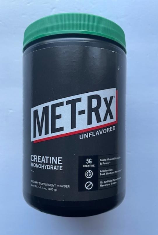 Met RX Creatine Monohydrate Powder Supplement Unflavored 14.1 oz  *EXP 07/2025*