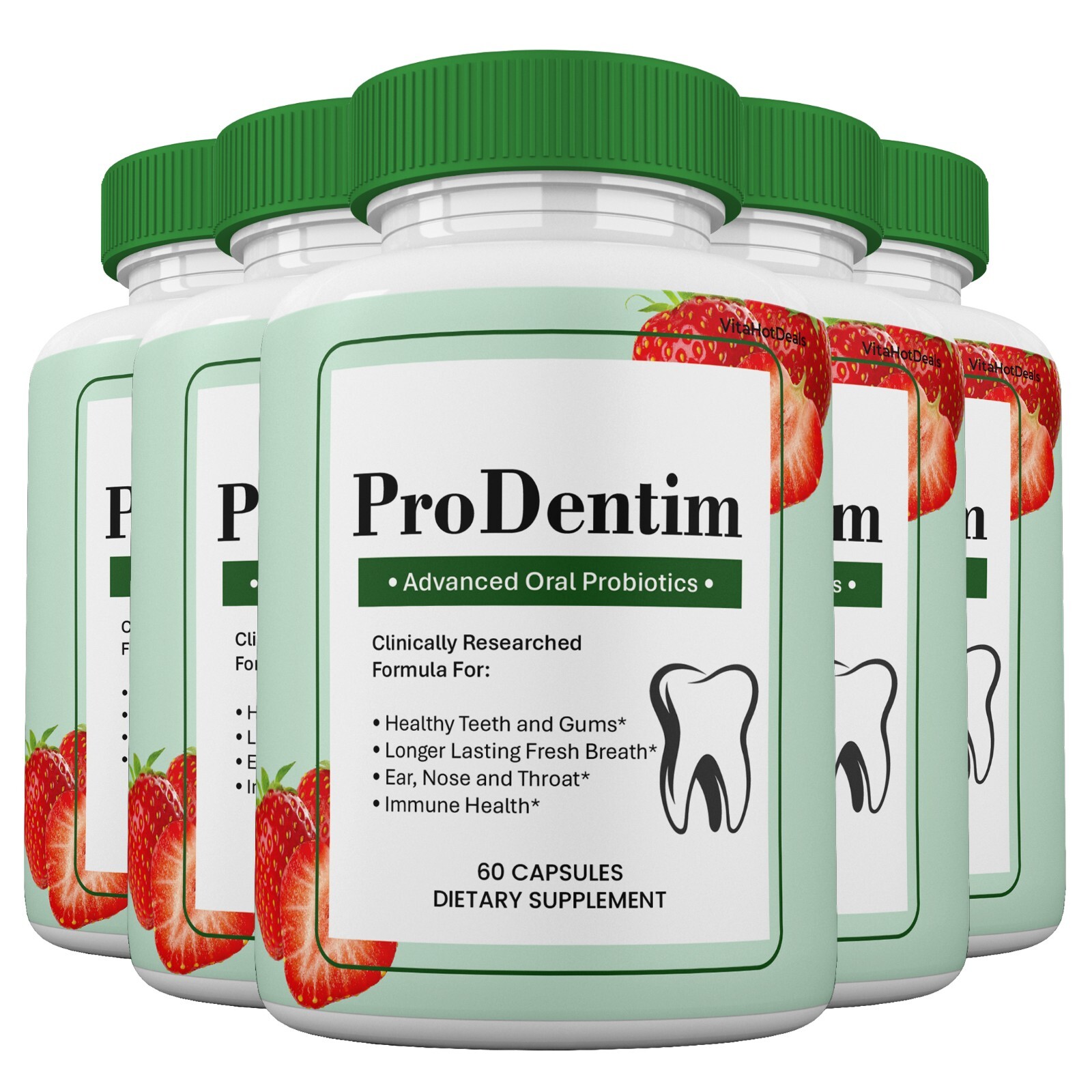 ProDentim Capsules, Prodentim Supplement for Teeth And Gums Health (5 pack)