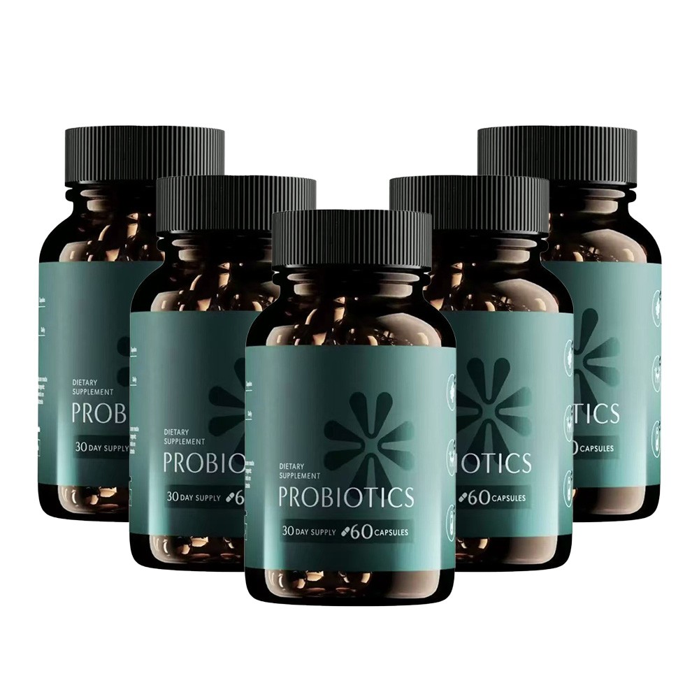 5PACK Probiotics Digestive Health Gut Support for Men & Women 60 Caps