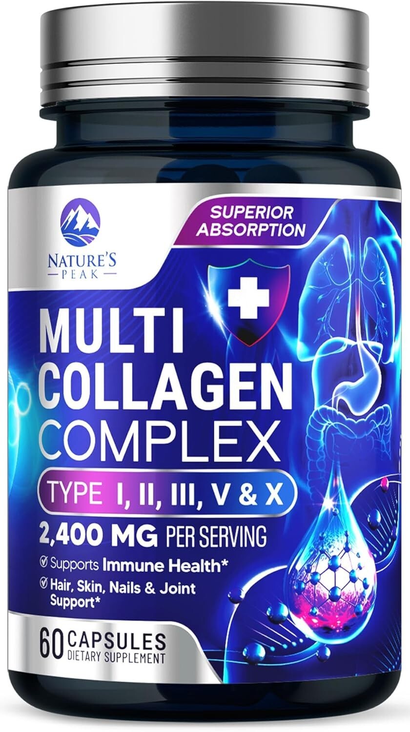 Collagen Peptides for Women & Men – Hydrolyzed Supplement for Skin Bone Support