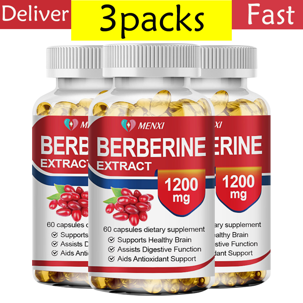 Premium Berberine HCL Extract 1200mg Capsules – Blood Sugar Support 180pills NEW