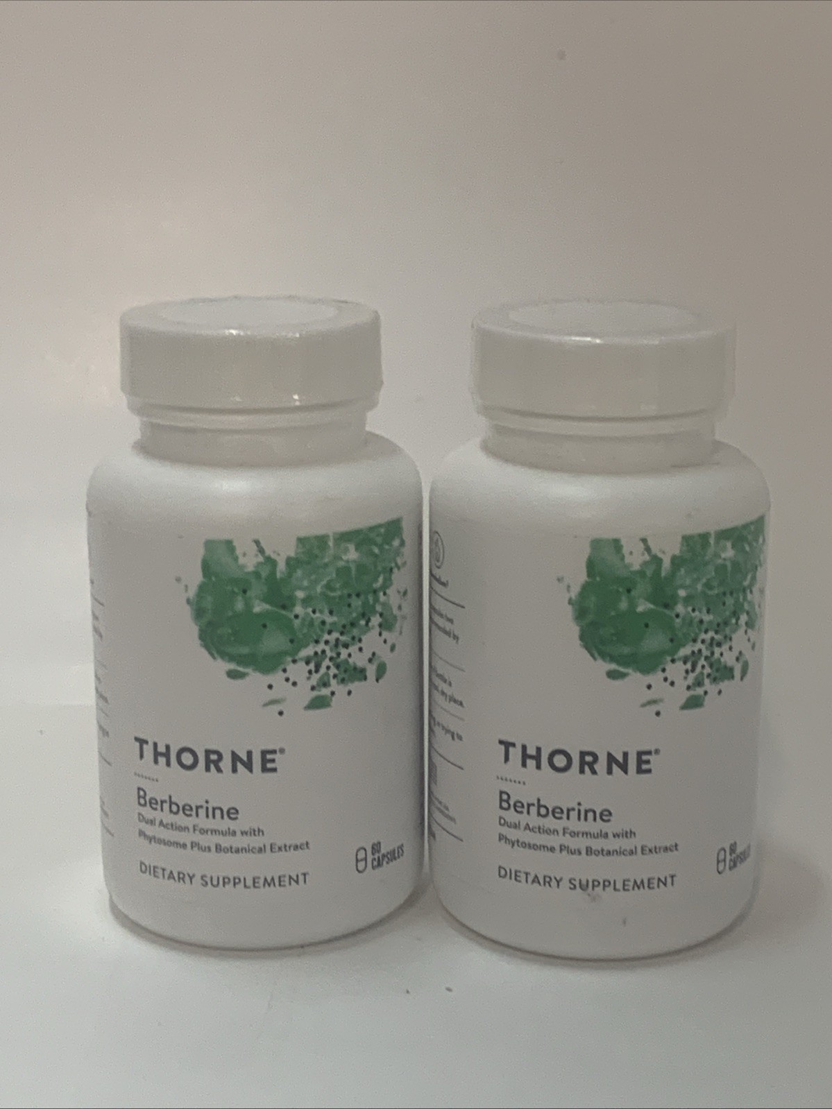 2x THORNE Berberine Dual Action Formula with Phytosome Plus 60ct 11/25