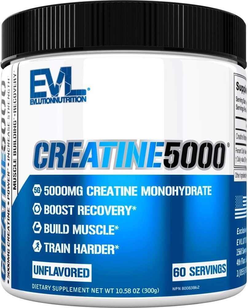 Evlution Nutrition Ultra Pure Creatine 5000 – 60 Servings NEW, FAST SHIPPING!!
