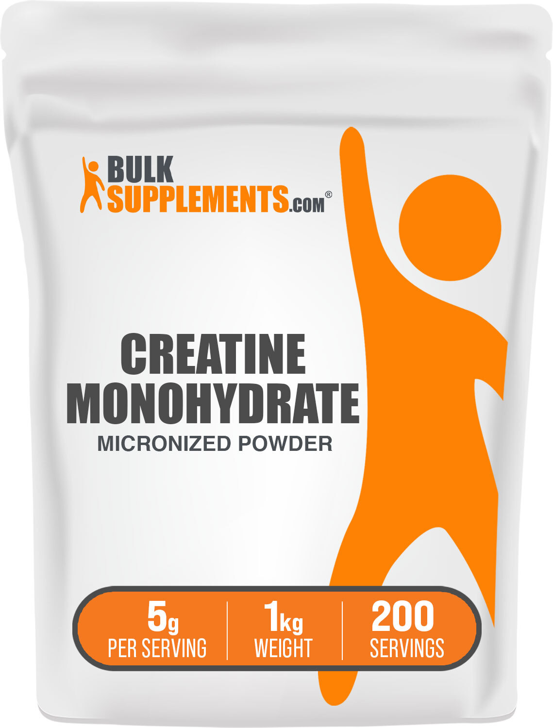 BulkSupplements Creatine Monohydrate (Micronized) Powder – 5g per Serving – 1kg