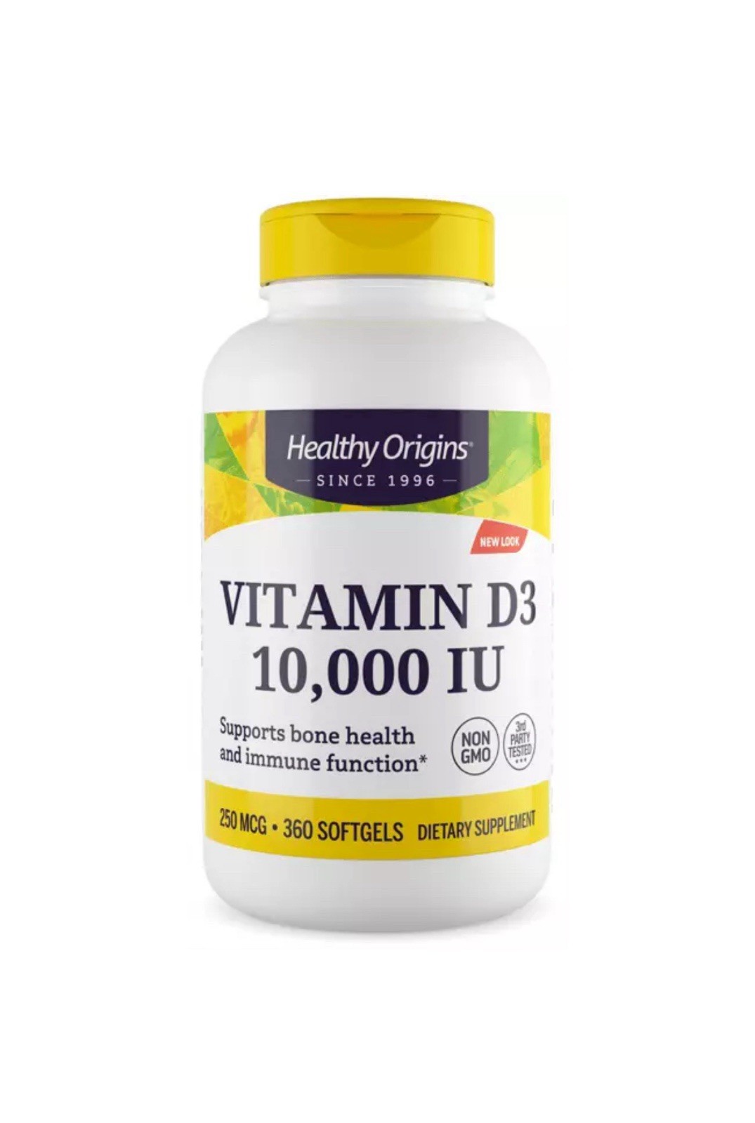 Healthy Origins Vitamin D3 10,000 Iu (250 mcg) 360 Softgels Exp 02/2026