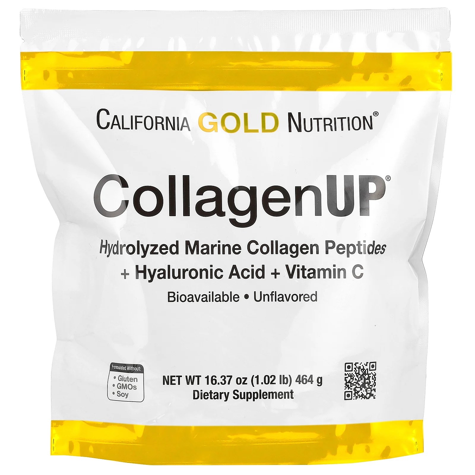 Collagen UP, Collagen Peptides with Hyaluronic Acid, Support for Healthy Hair,