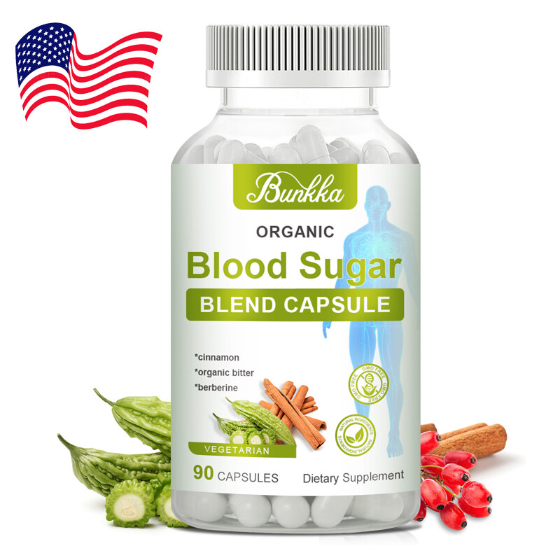 Blood Sugar Support Supplement Berberine & Cinnamon 20 Herbs Complex 90 Pills