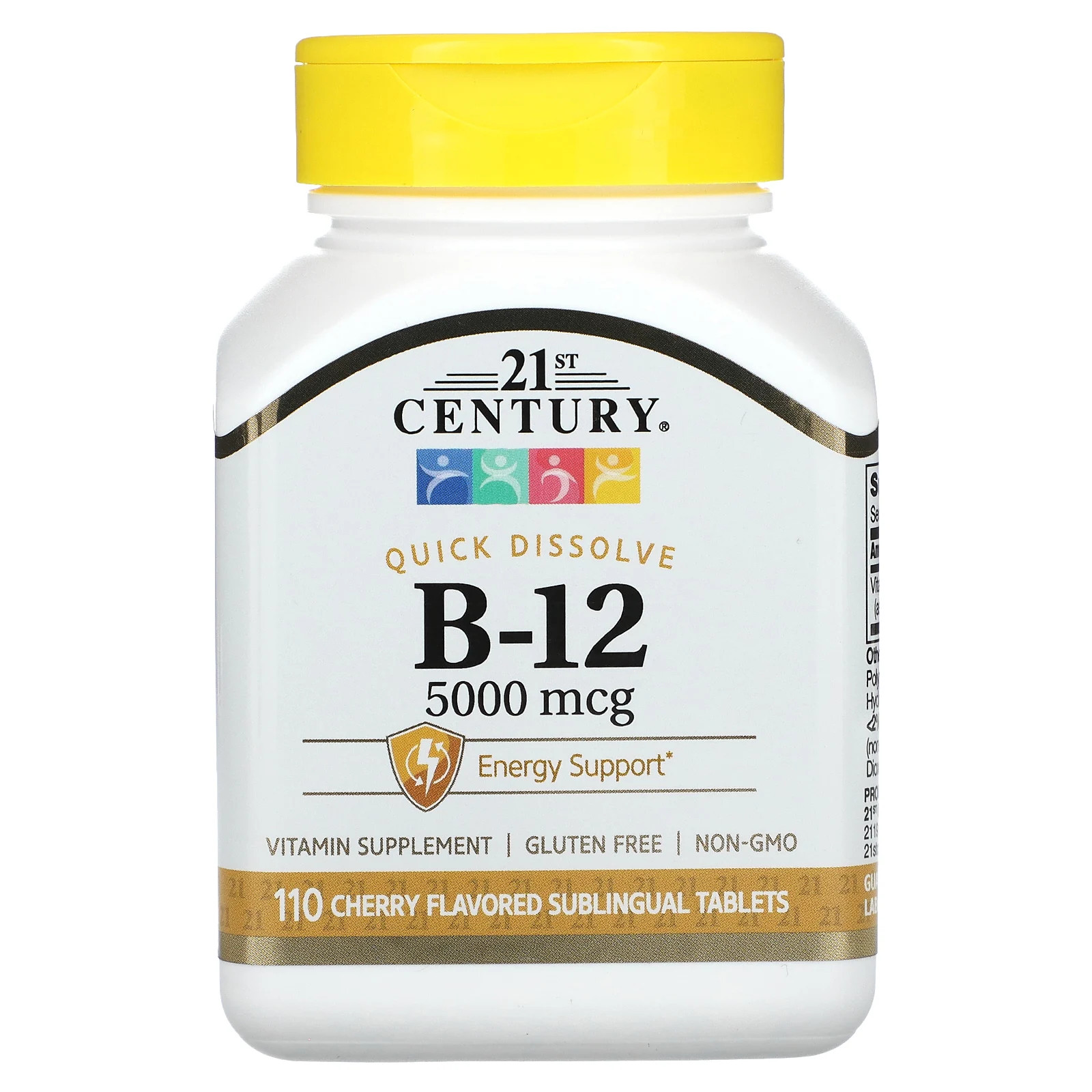 Vitamin B-12, Cherry, 5,000 mcg, 110 Sublingual Tablets