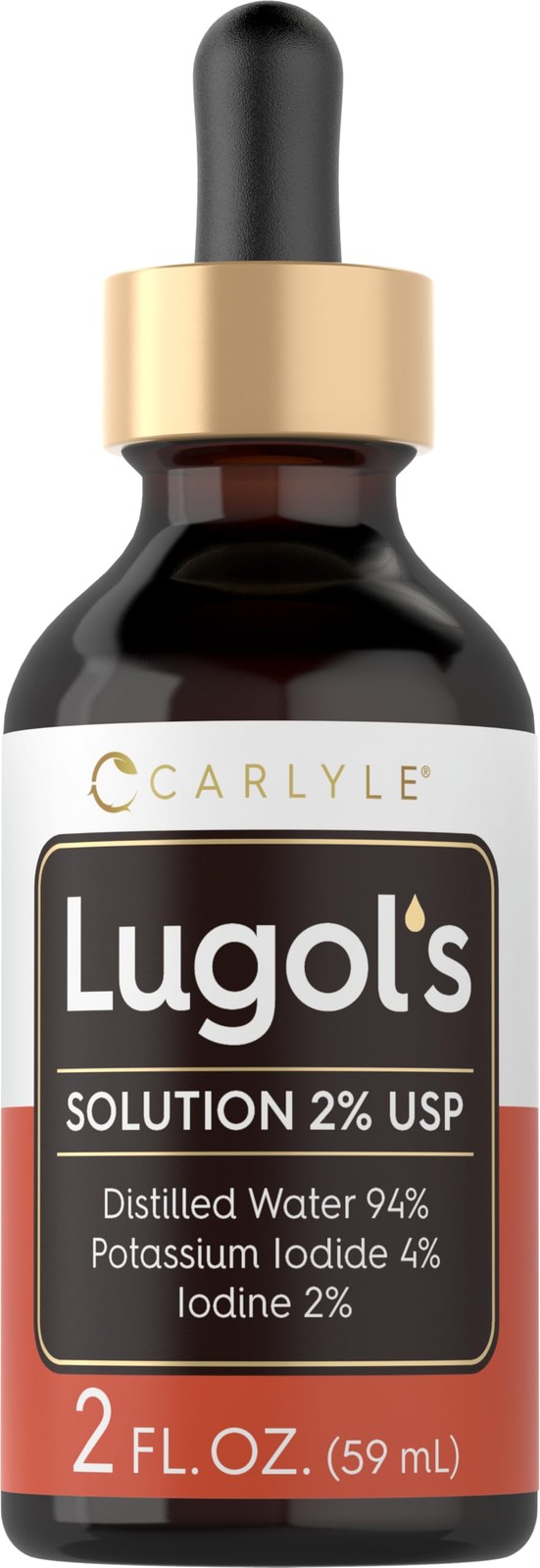 Lugols Iodine 2 Percent 2 fl oz | Potassium Iodide and Iodine Solution 2% Liq…
