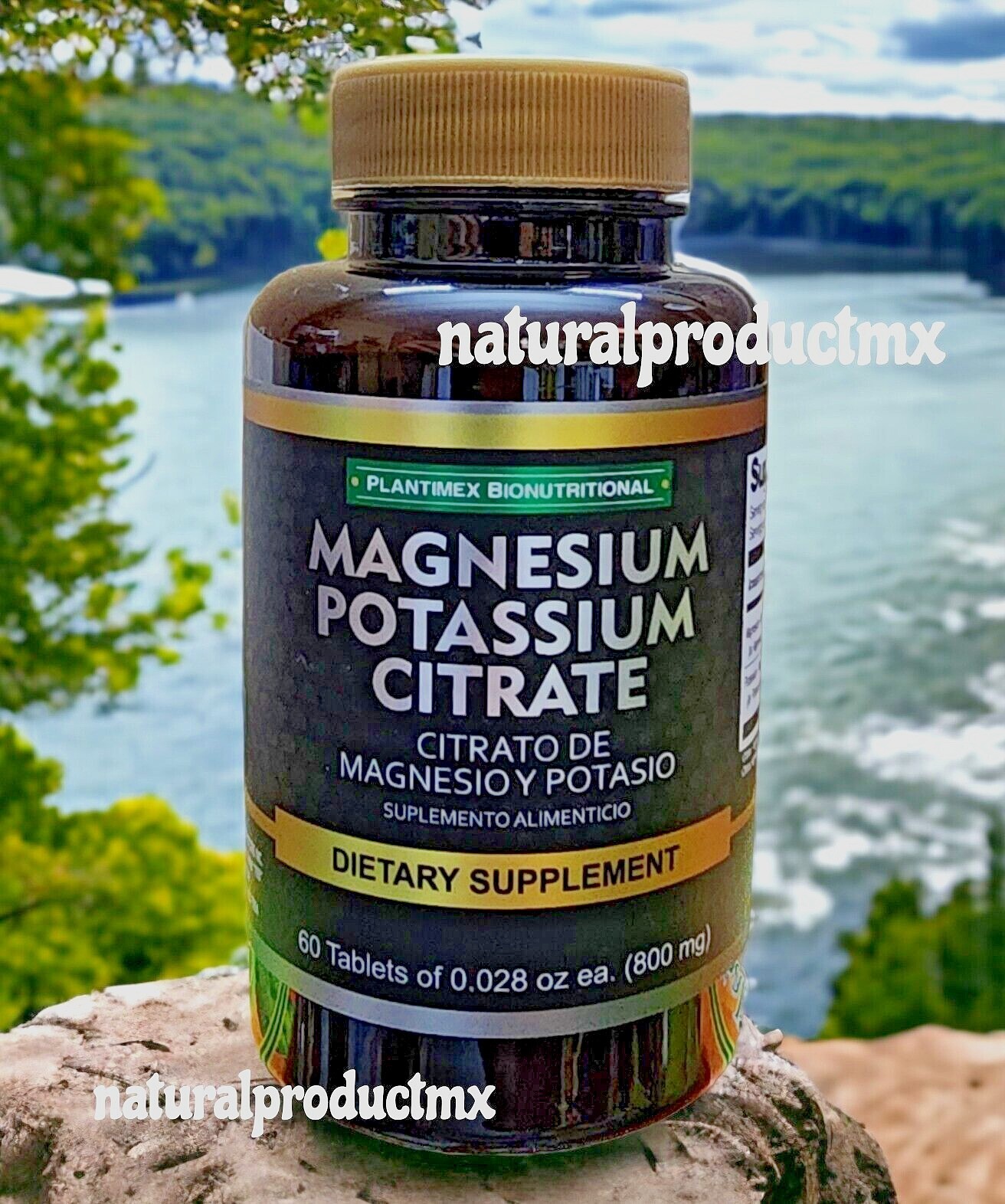 Magnesium Potassium Citrate ✅ 60 Tabs Citrato de Magnesio y Potasio by Plantimex