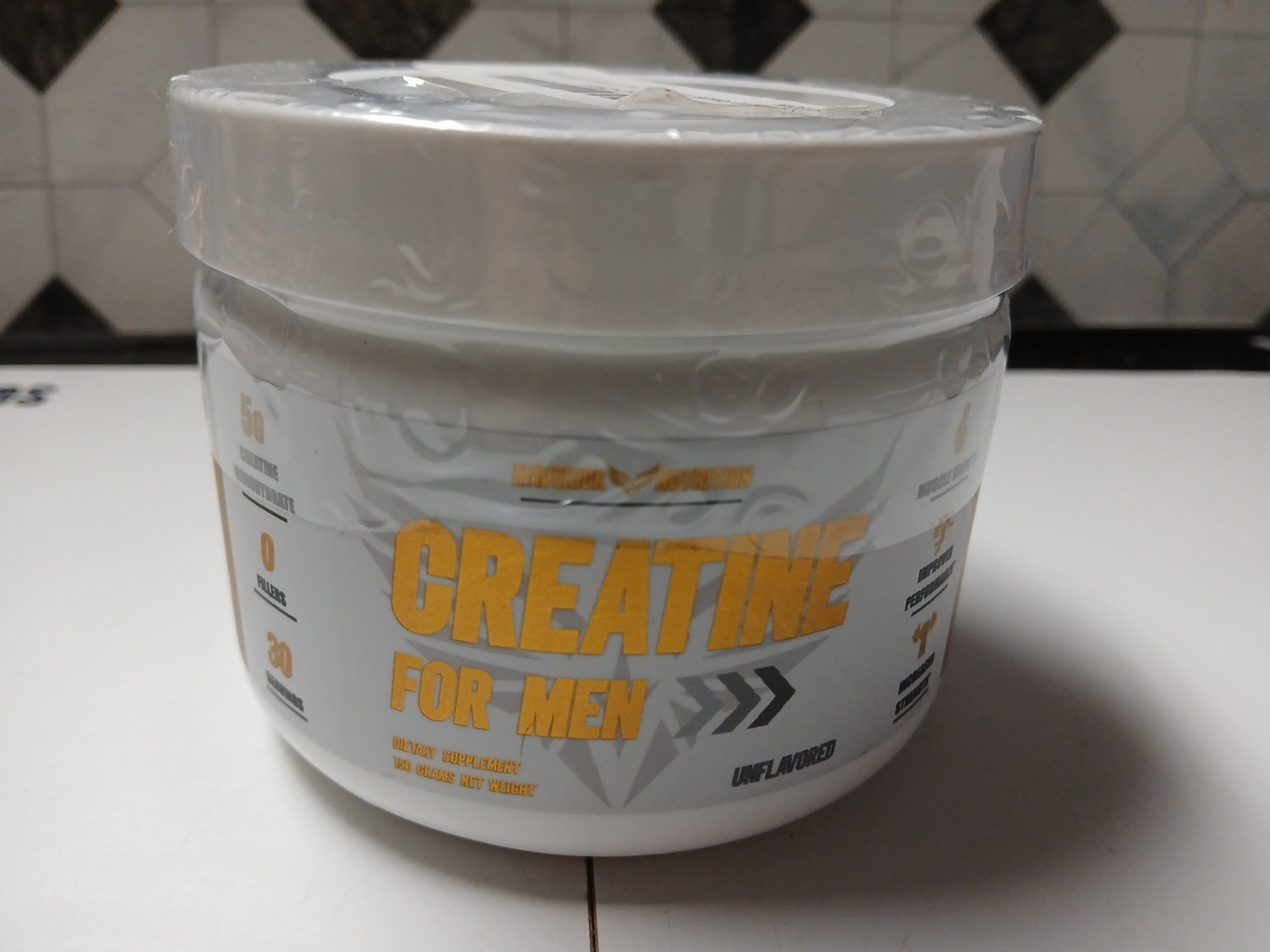 Creatine for Men Powder 30 Servings Maverick Nutrition Monohydrate Exp 8/4/2026