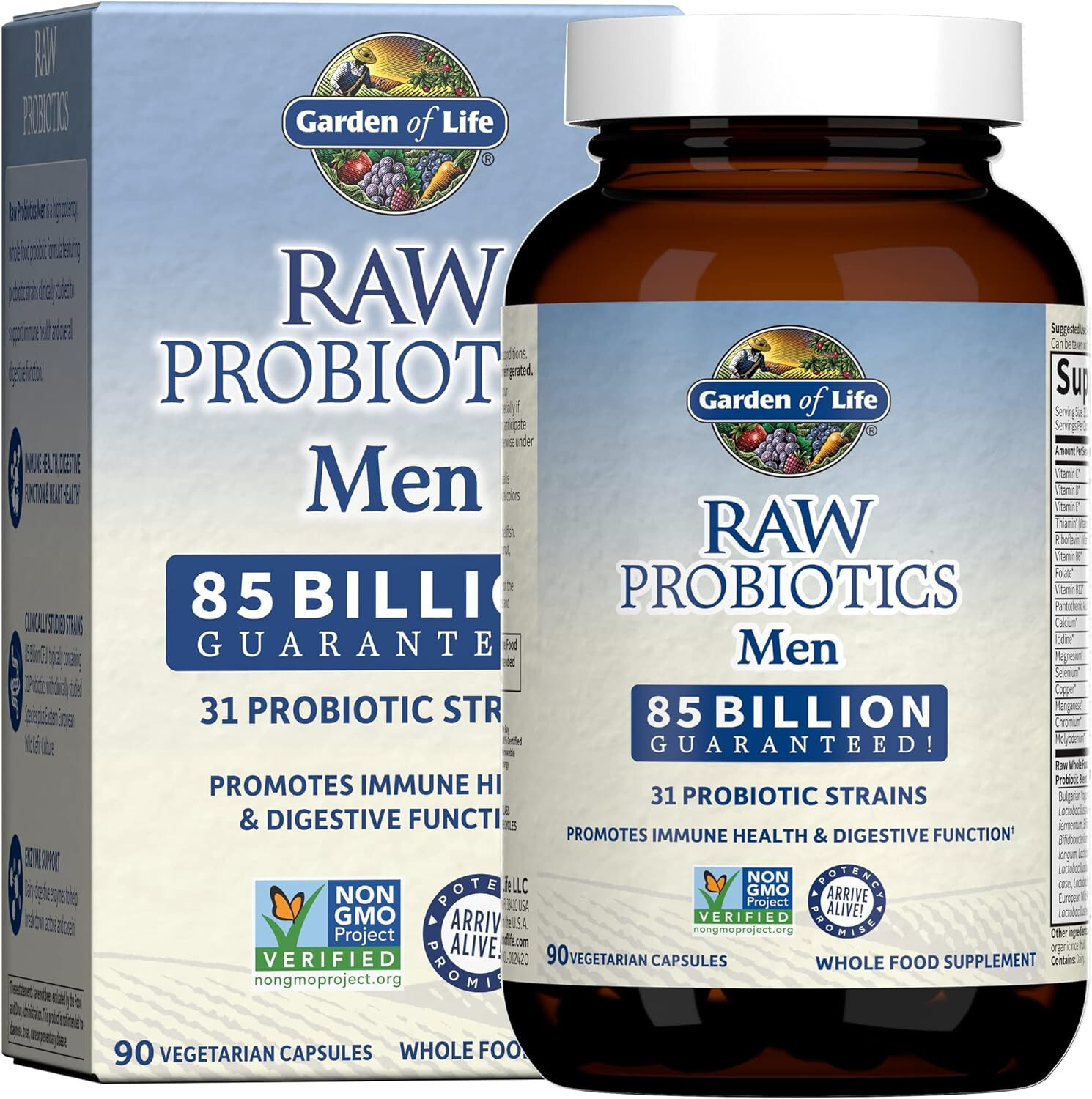 Garden of Life RAW Probiotics Men 85 Billion CFU 90 Capsules EXP 05/2026