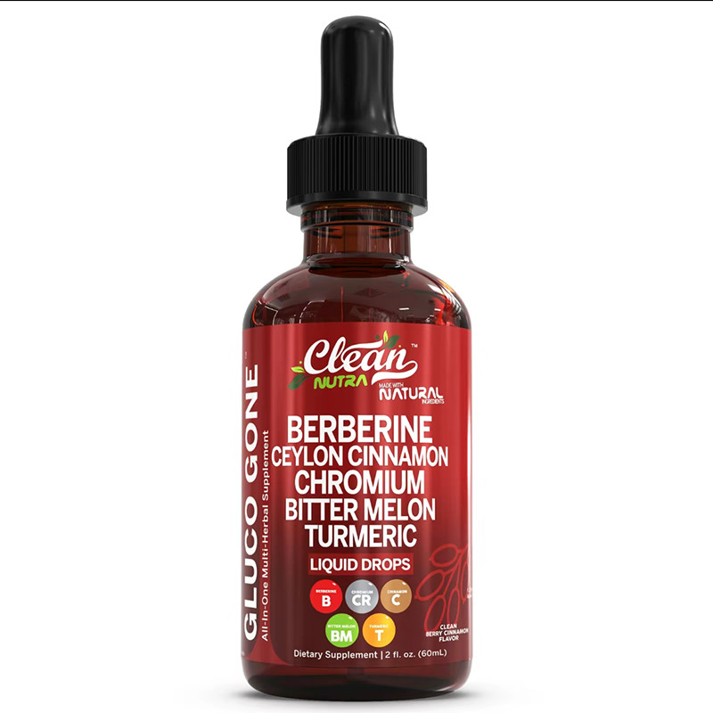 Clean Nutra Berberine with Ceylon Cinnamon Supplement Liquid Drops