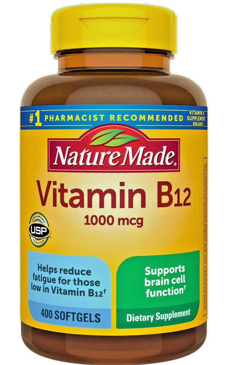 Nature Made Vitamin B12 1000mcg 400 Softgels Body Essential