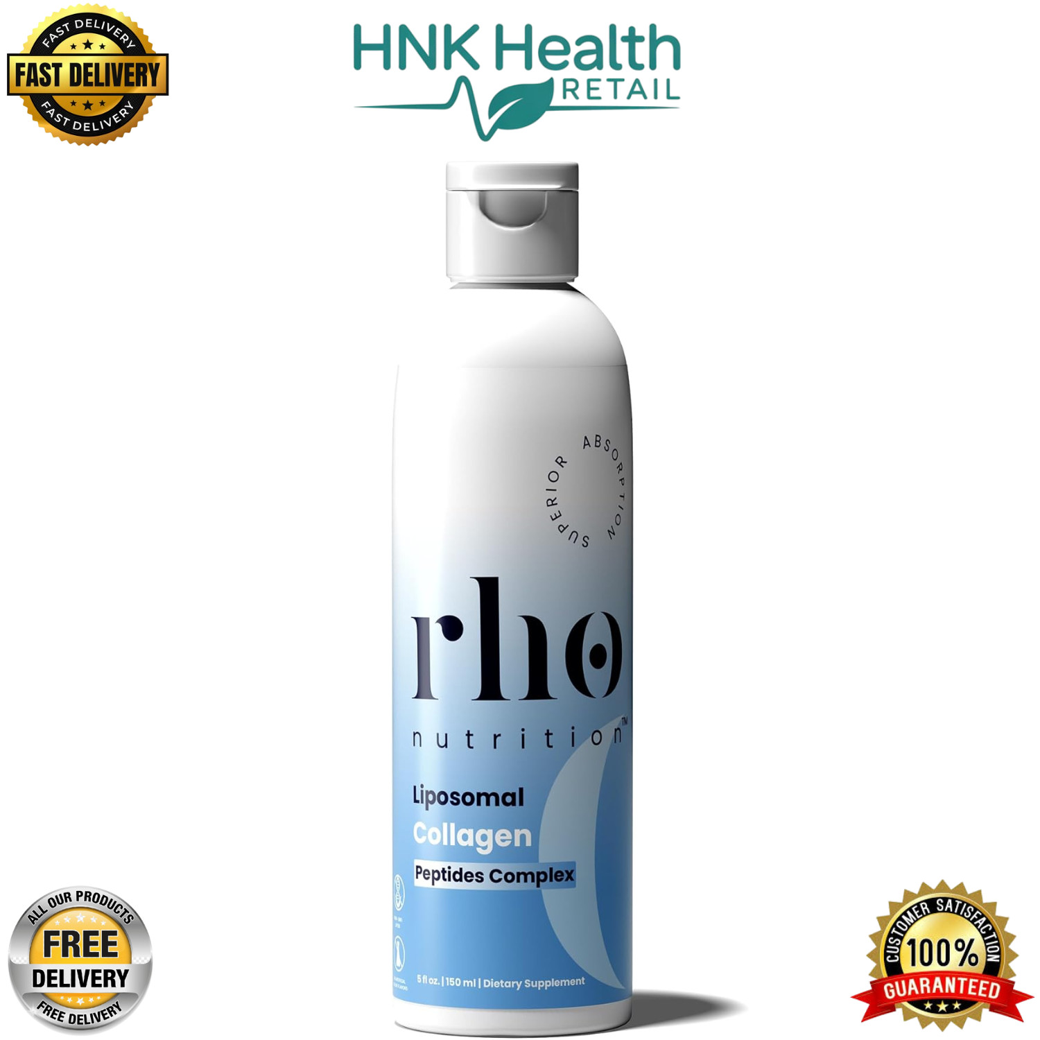 Rho Nutrition Liposomal Collagen Peptides – High-Absorption Liquid Collagen