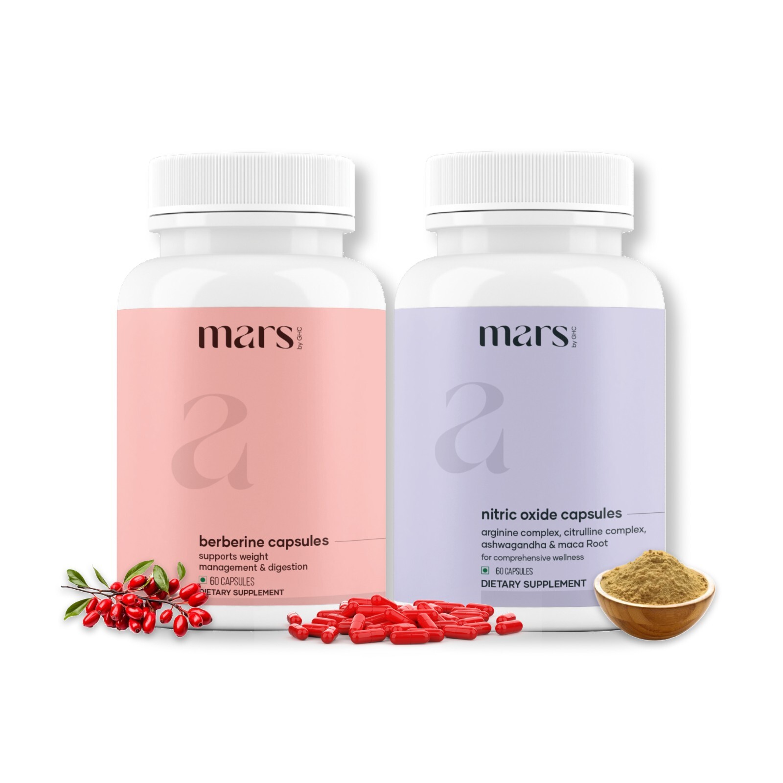 Mars NitroBurn Combo: Powered by Nitric Oxide & Himalayan Berberine – Pack of 1