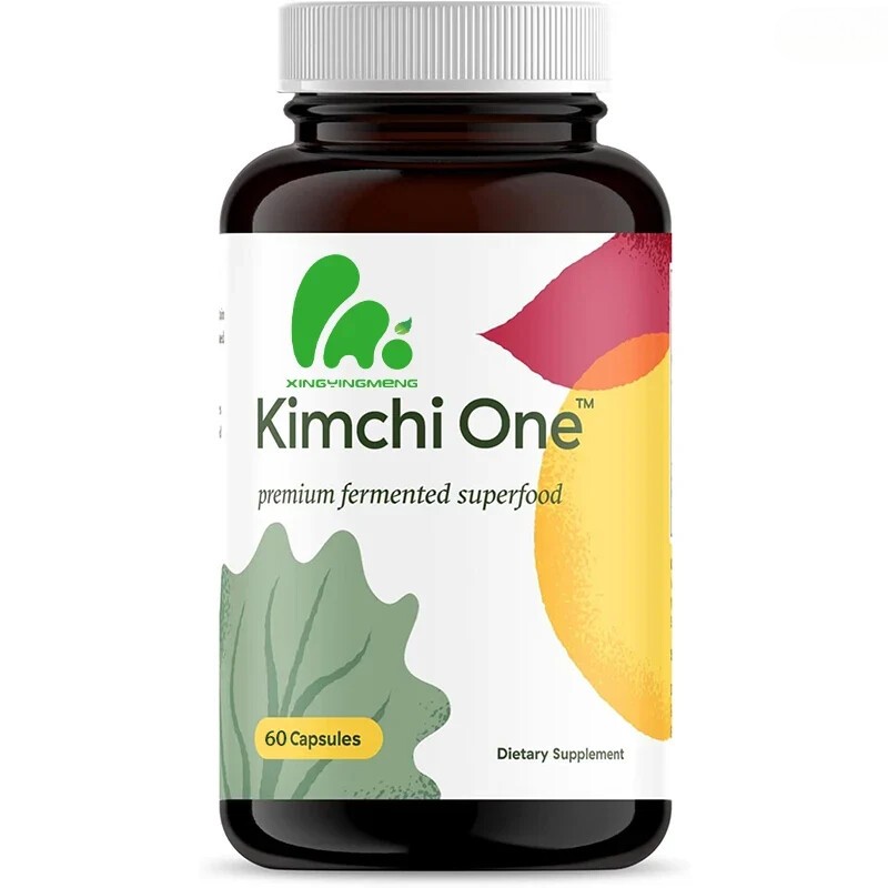 Kimchi powder capsules, probiotics, enzymes supplements