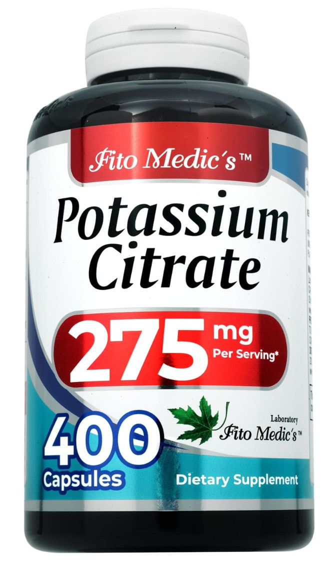 Lab | Potassium Citrate |400 Capsules |275 mg| Potassium Supplement
