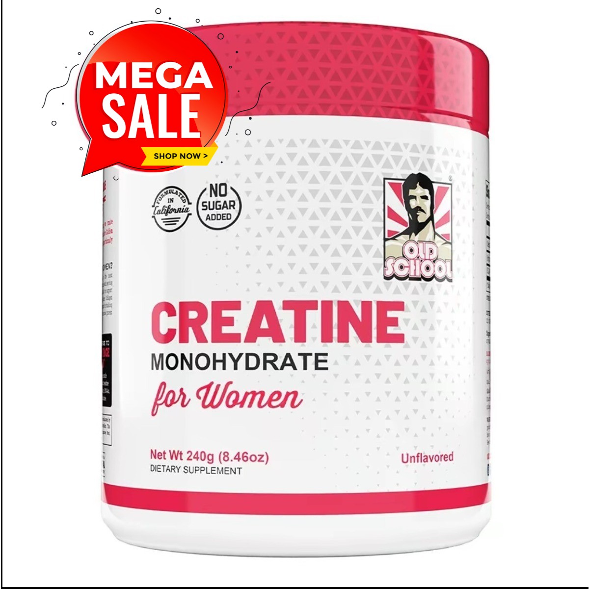 Creatine Monohydrate for Women – 240g (30 Servings)