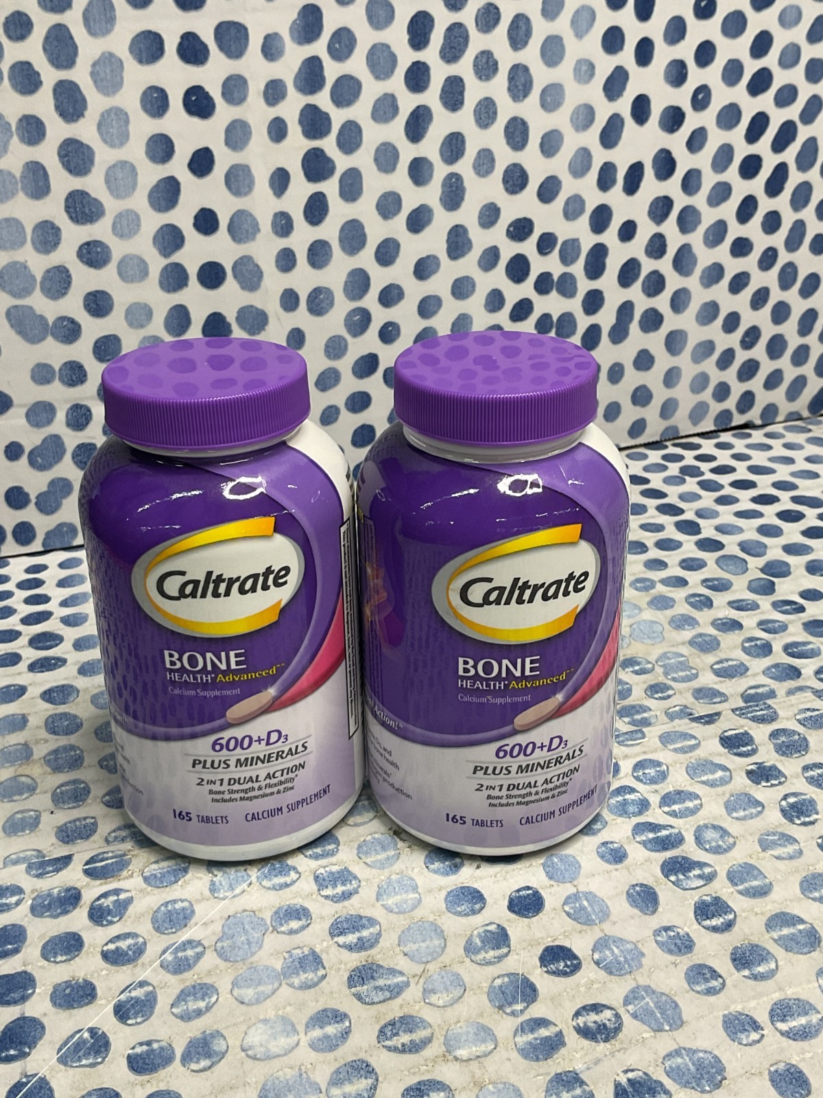 2X Caltrate 600 Plus D3 Minerals Calcium Vitamin D Supplement Tablets 165C 12/25