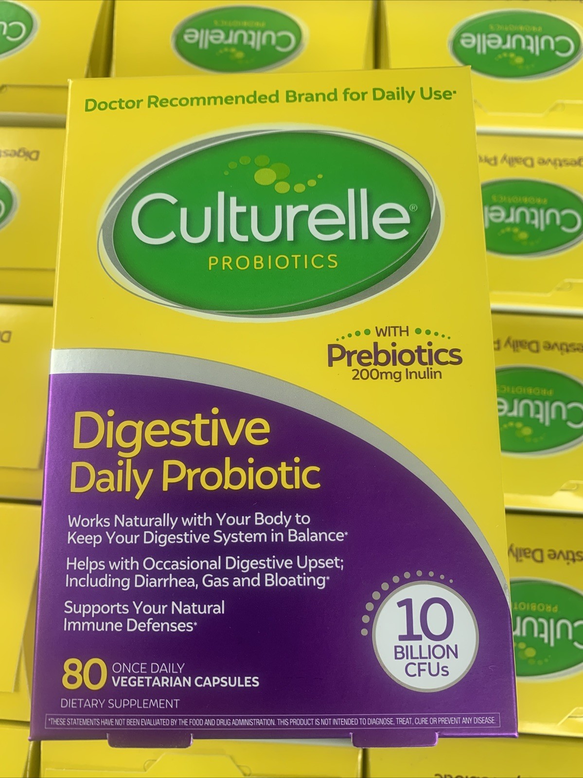 Culturelle Digestive Health Probiotic, 80 Vegetarian Capsules Exp 7/25 Read Ad