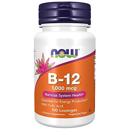 NOW Supplements Vitamin B-12 1,000 mcg 100 Lozenges