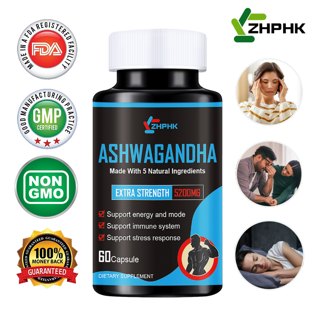 KSM-66 Ashwagandha 5200 Mg – Balance Mood, Reduce Stress,Increase Stamina