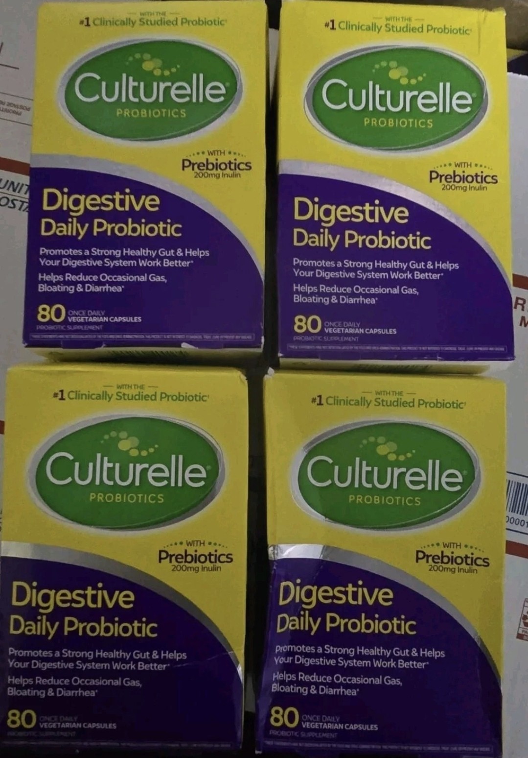 Culturelle Digestive Health Daily Probiotic 80  X 4= 320 Capsules Exp 2027