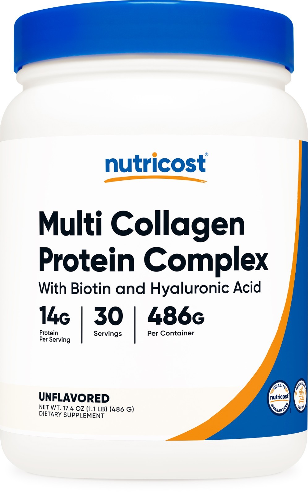 Nutricost Multi Collagen Protein Complex Powder (30 Servings) Unflavored
