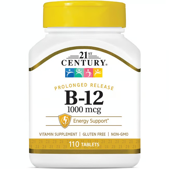 21st Century Prolonged Release Vitamin B-12 1,000 mcg 110 Tabs