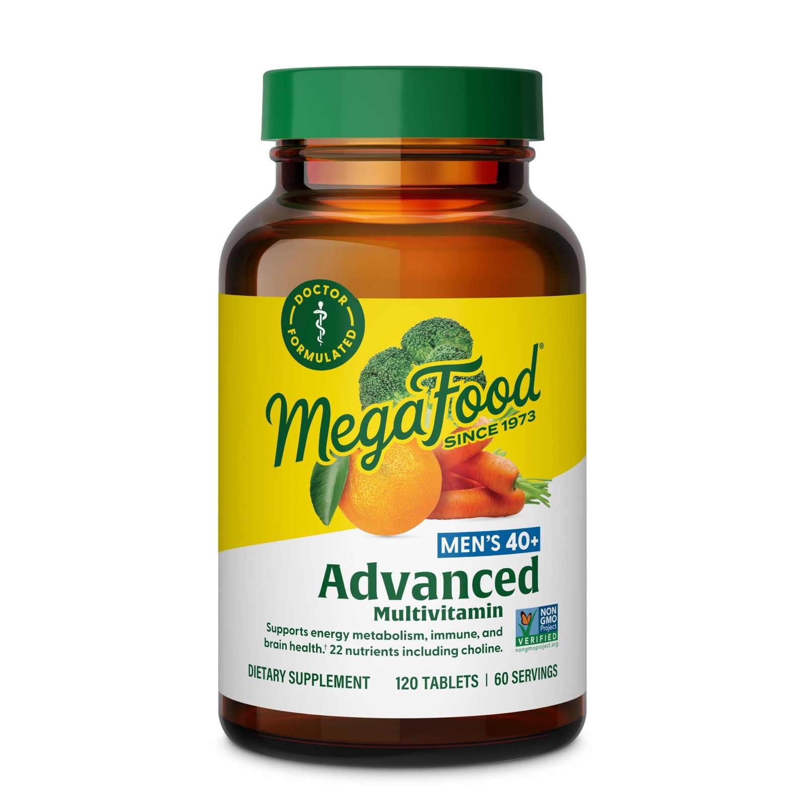 Men’s 40+ Advanced Multivitamin for Men – Dr-Formulated – Choline Vitamin B V…