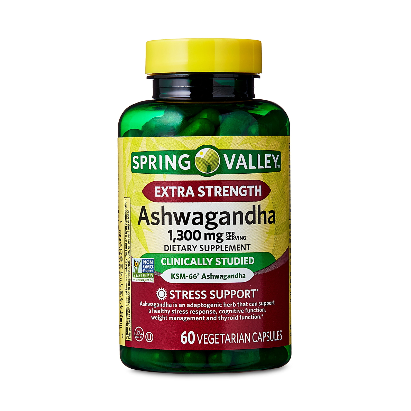 Spring Valley Extra Strength Ashwagandha Dietary Supplement, 1300 mg